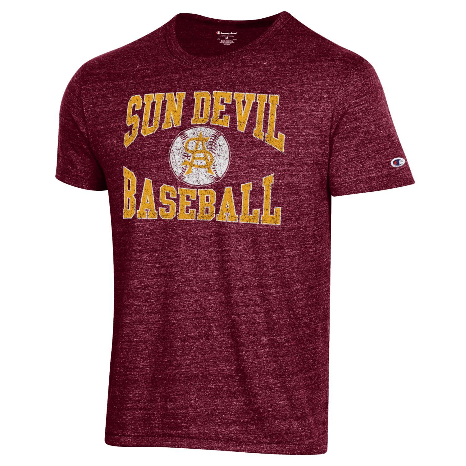 ASU 1965 Baseball Tri-blend Tee MRN