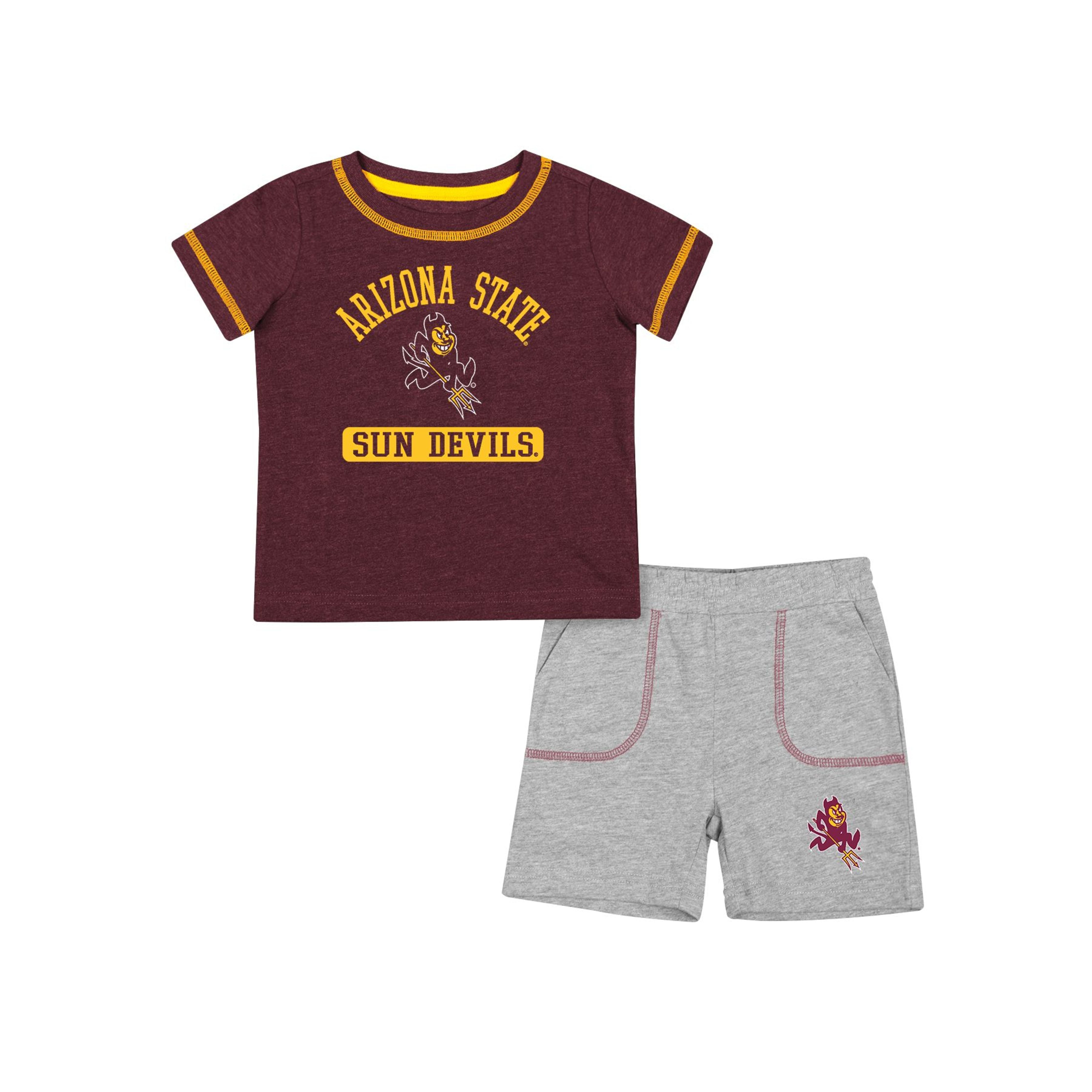 ASU Infant Hawkins Tee/Short Set M/GR