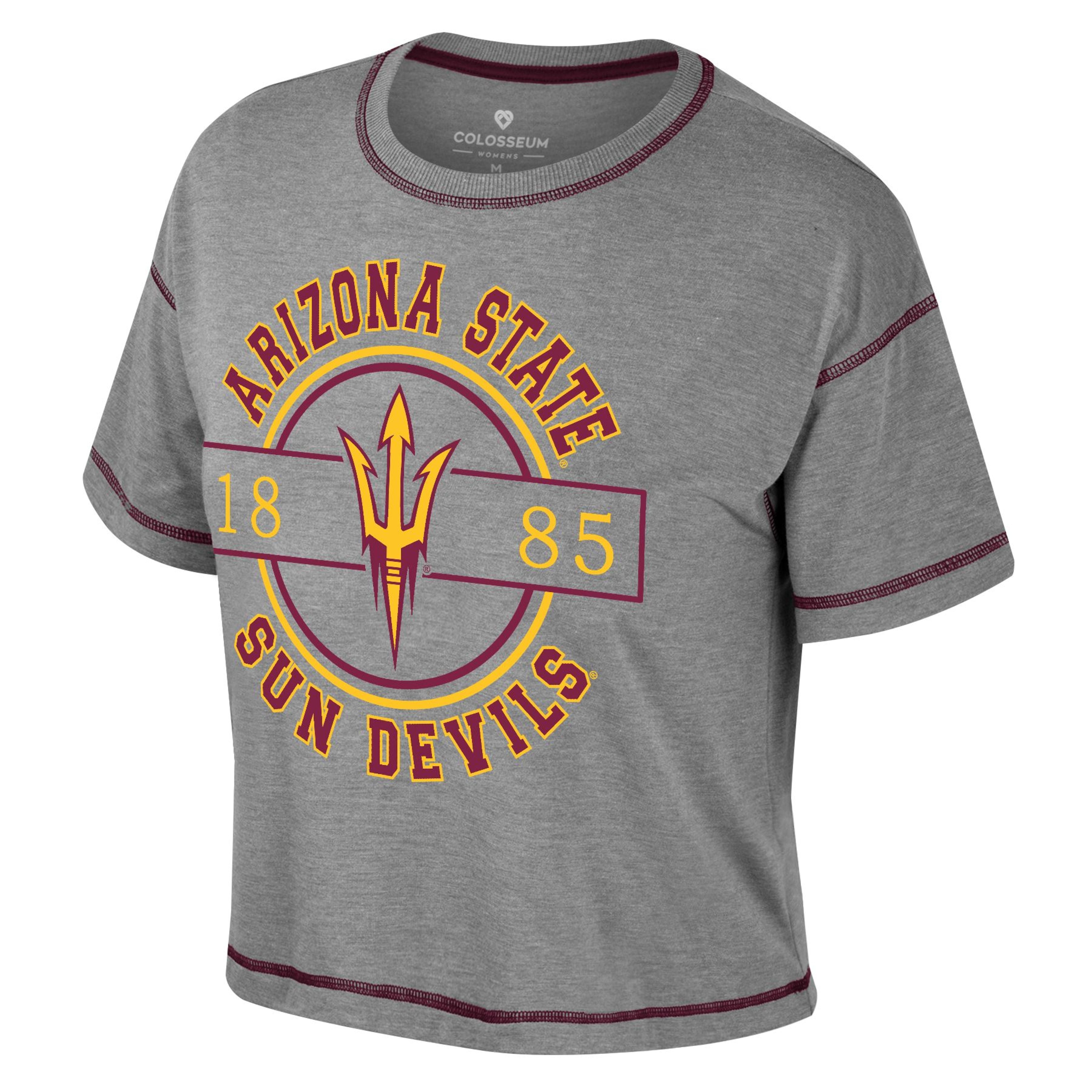 ASU Ladies Danbury Crop Tee GRY