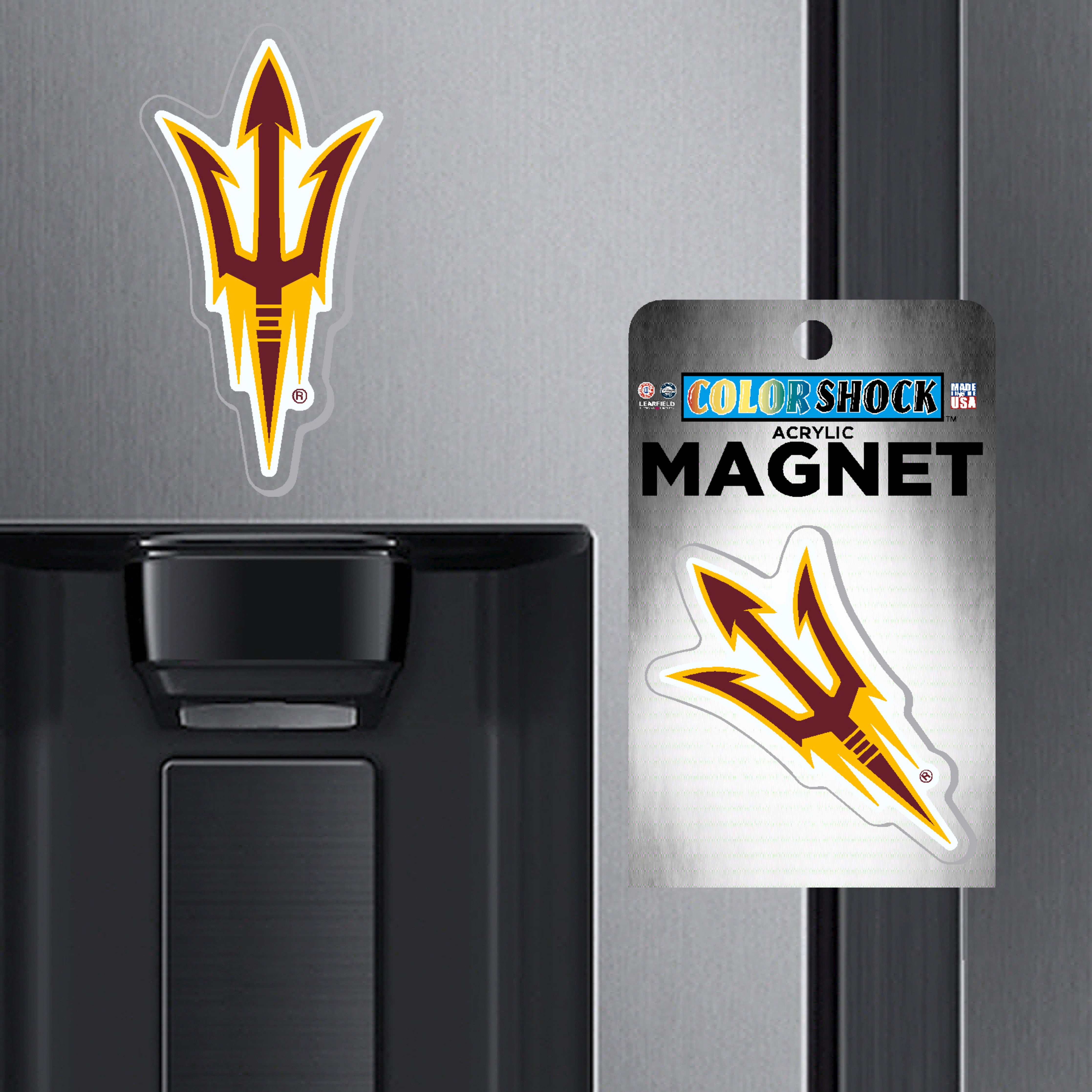 ASU Fork Acrylic Magnet