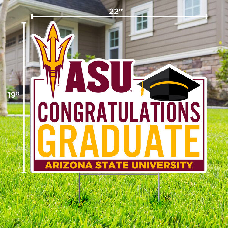 ASU Congrats Grad Lawn Sign