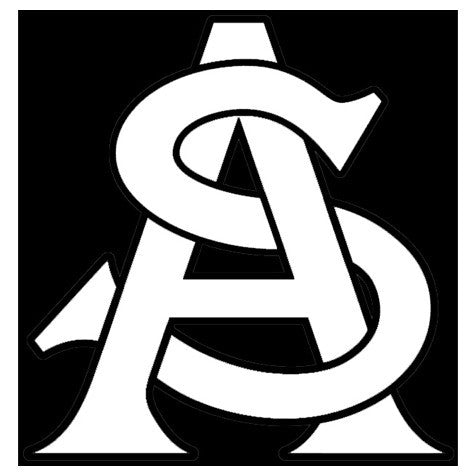 ASU A&S Decal White