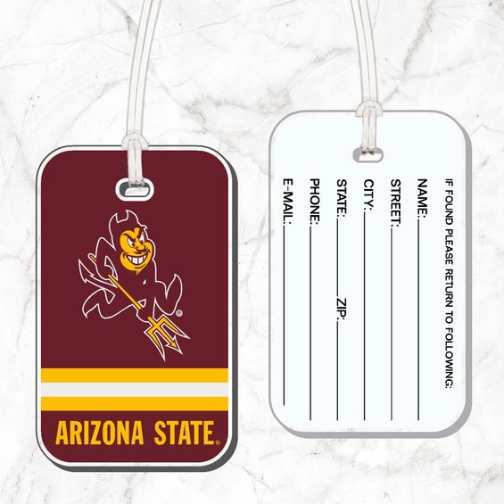 ASU Sparky Luggage Tag