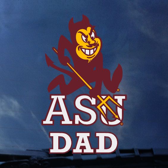 ASU Sparky Dad Decal