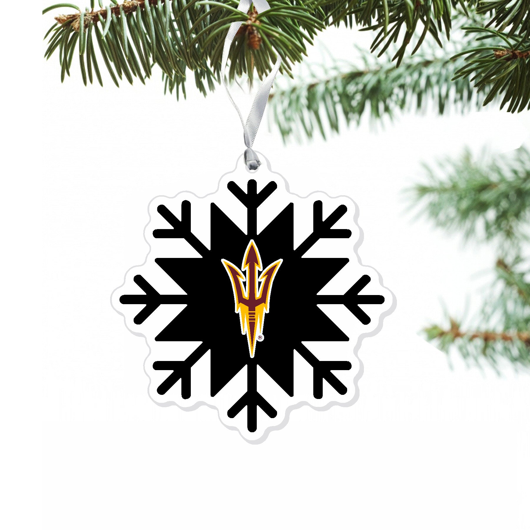 ASU Fork Snowflake Ornament