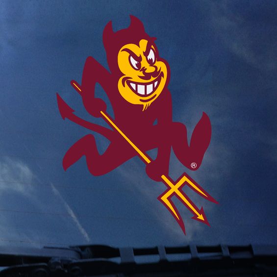 ASU Large Sparky Decal