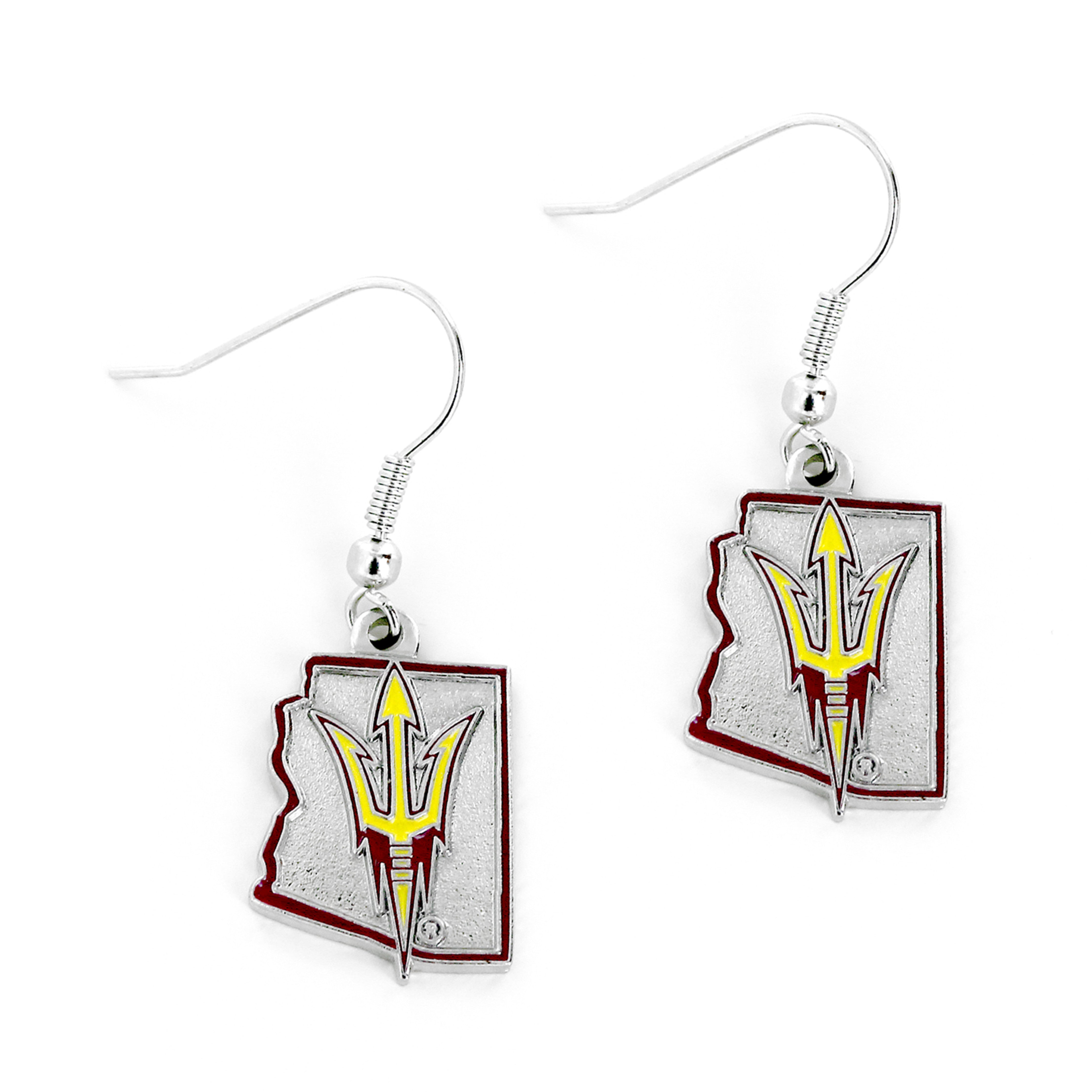 ASU Fork In State Earrings