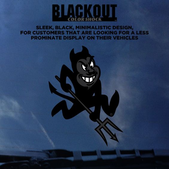 ASU Sparky Blackout Decal