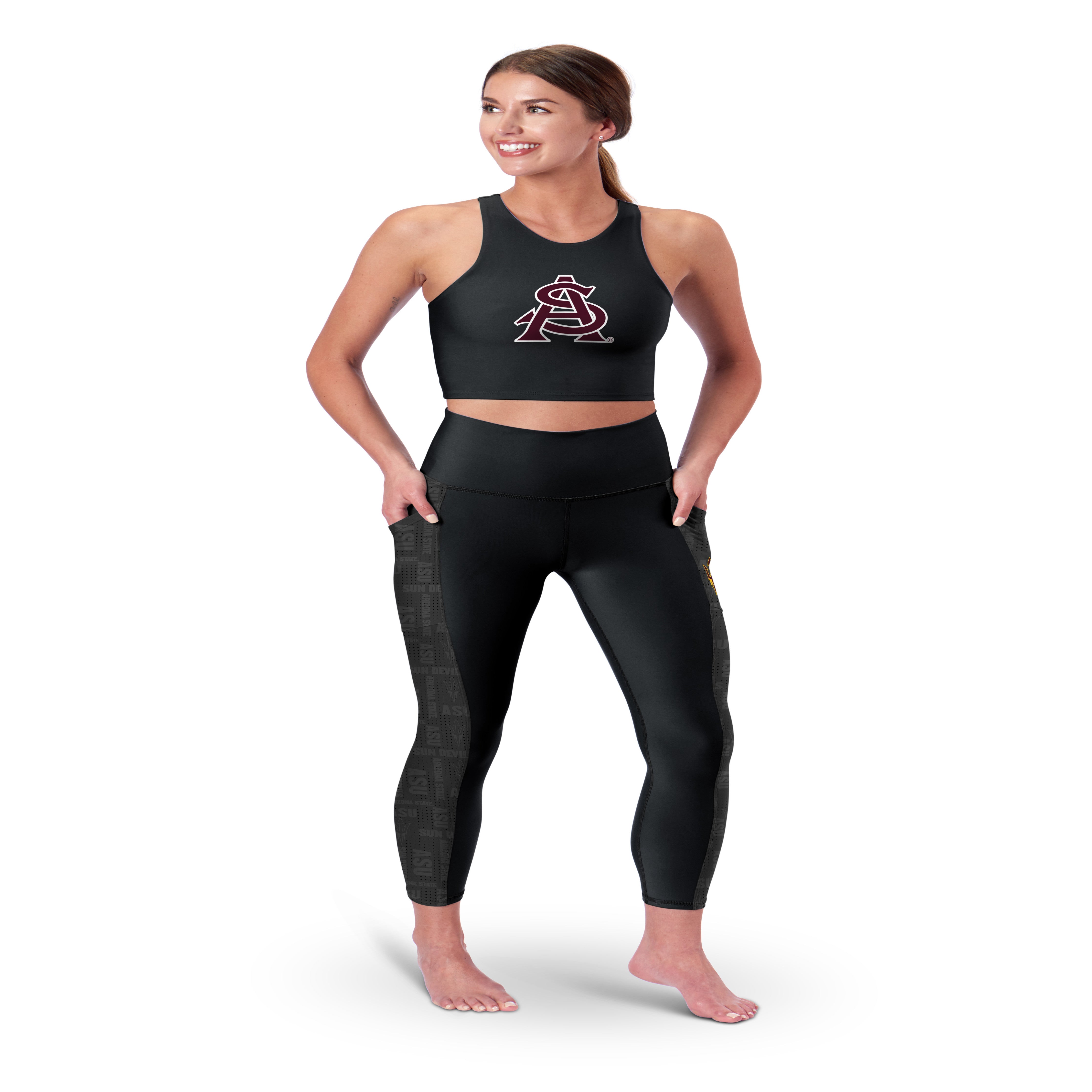 ASU 2 Pocket Legging BLK