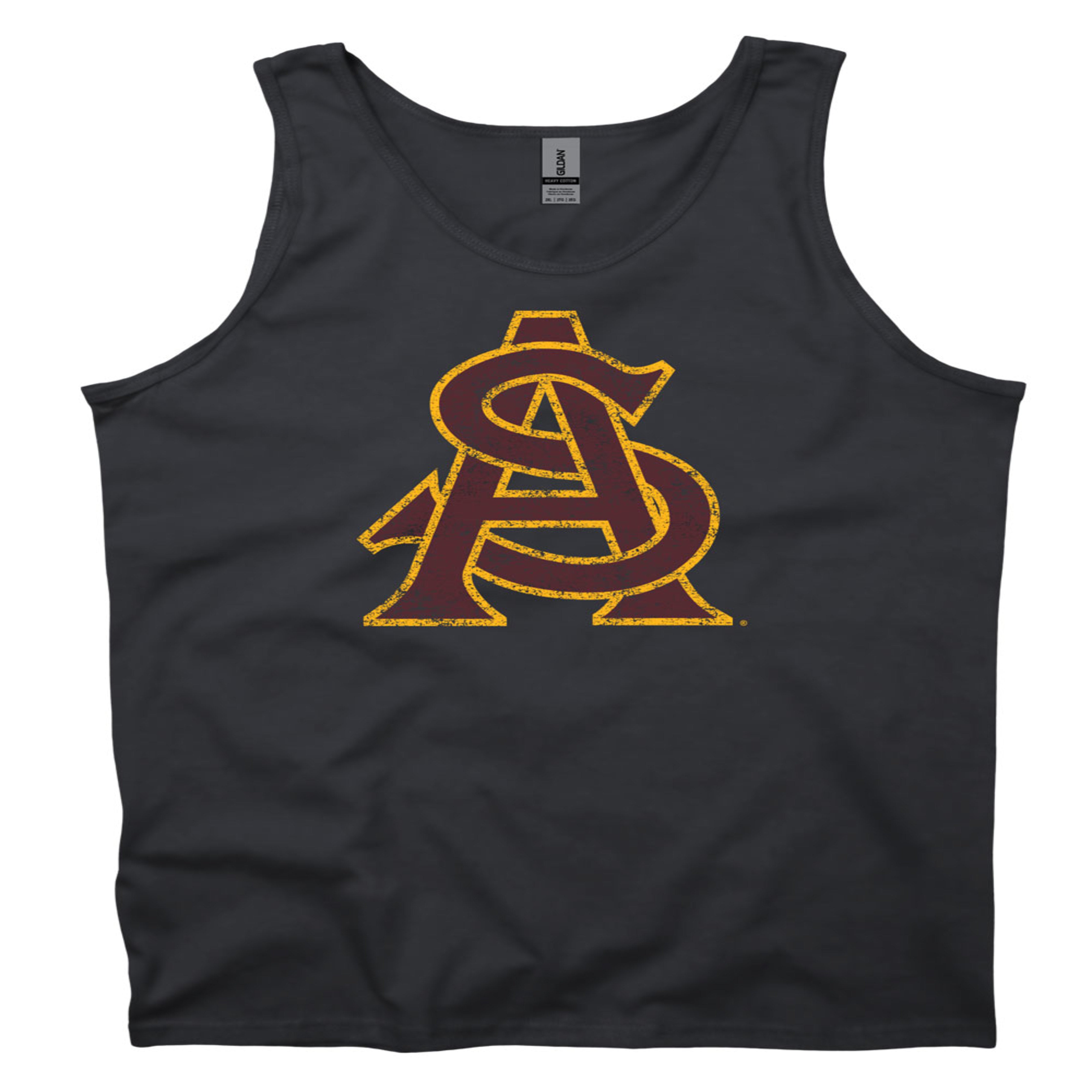 ASU Distressed A&S Tank BLK