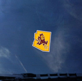 ASU Mini Sparky State Decal