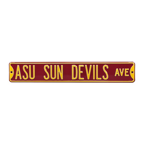 ASU Sun Devils Ave Metal Sign