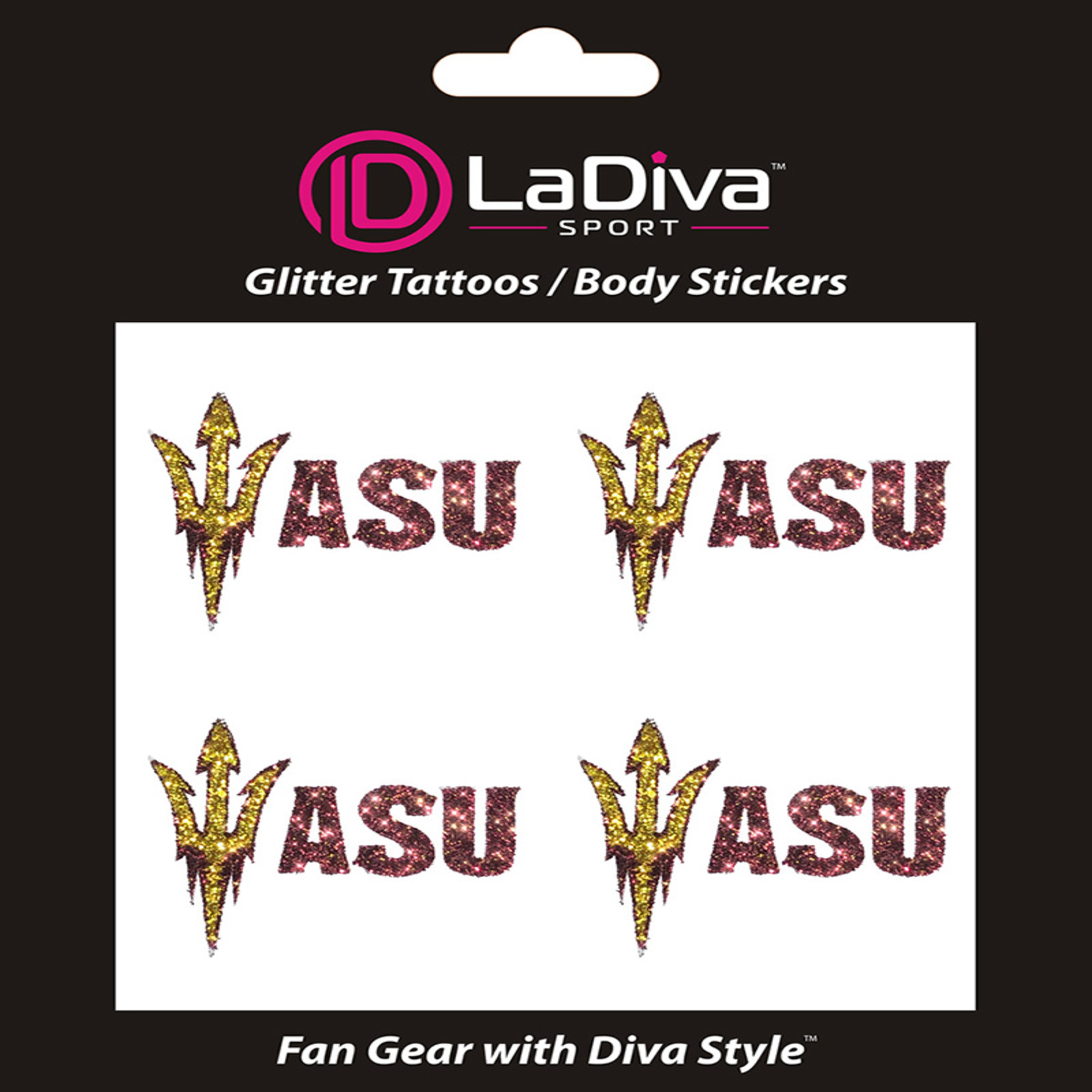 ASU & Fork  Glitter Tattoo