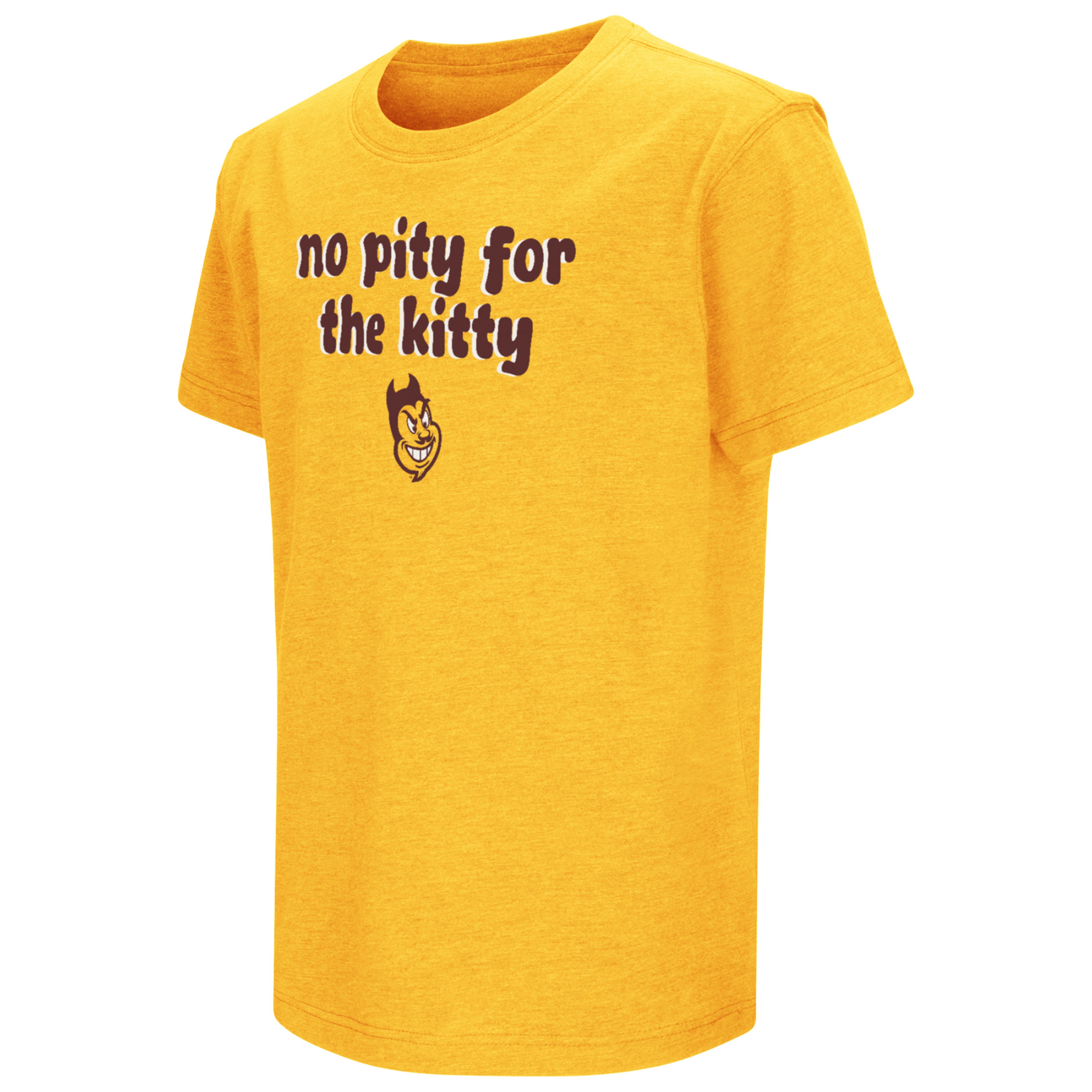 ASU SparkyFace No Pity Youth Tee GLD