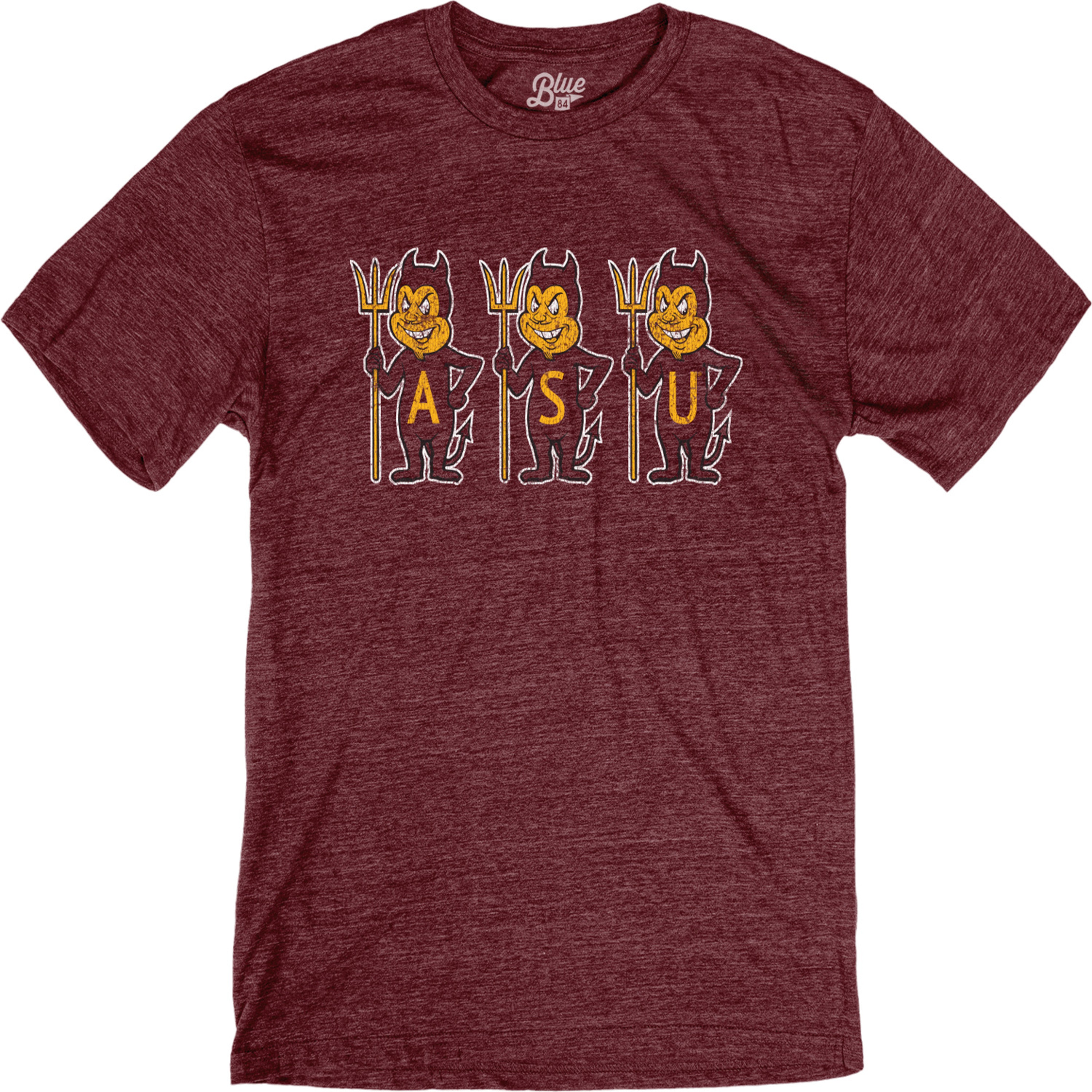 ASU 3Sparky Tri-blend Tee MRN