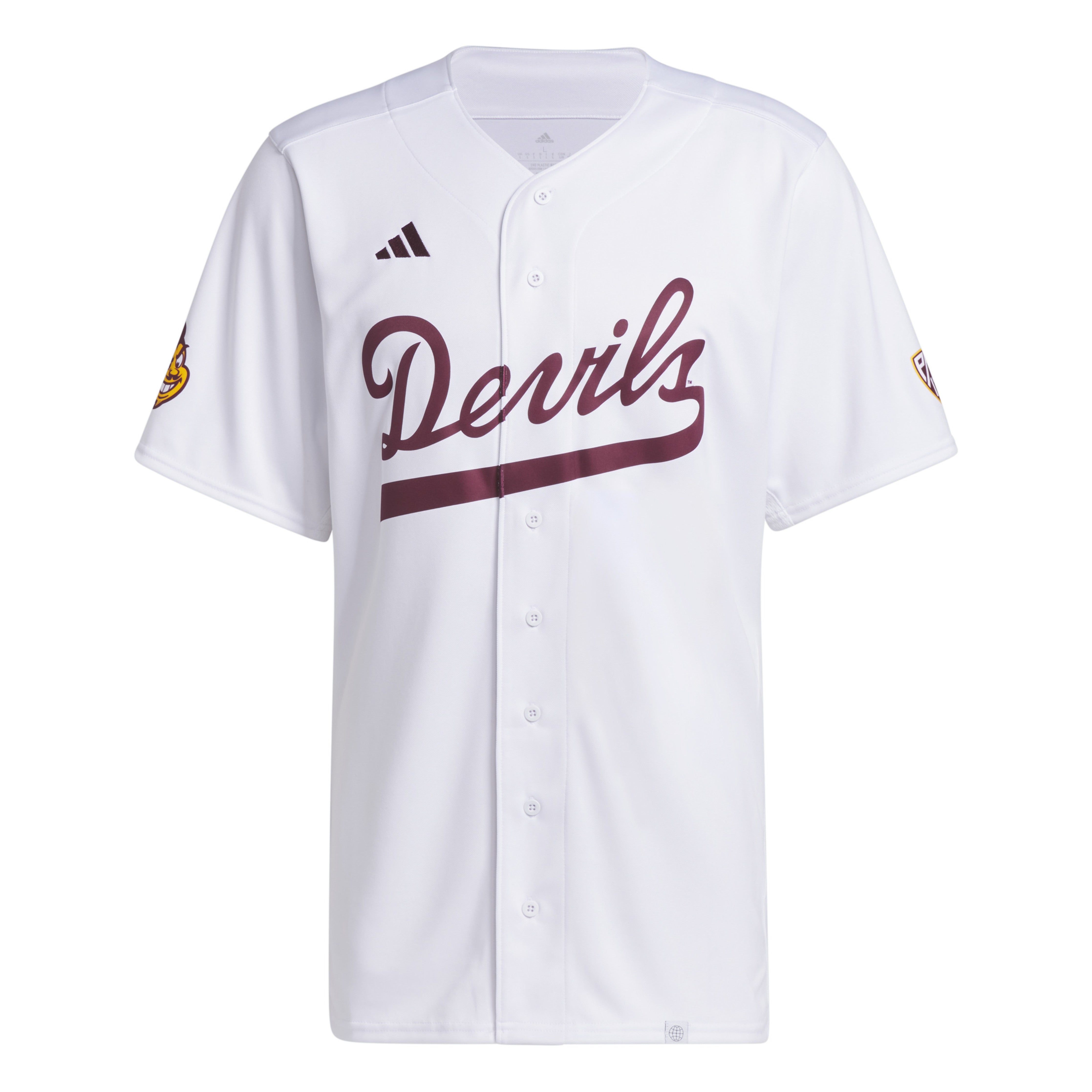 ASU Replica Baseball Script Jersey WHT