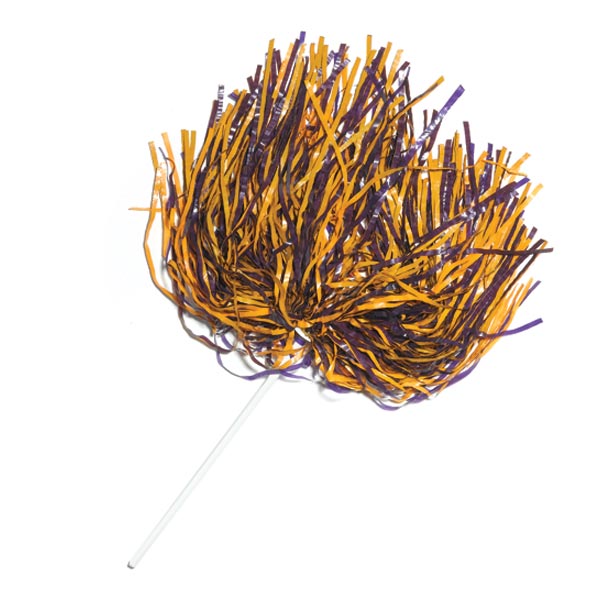 Maroon & Gold Stick Pom