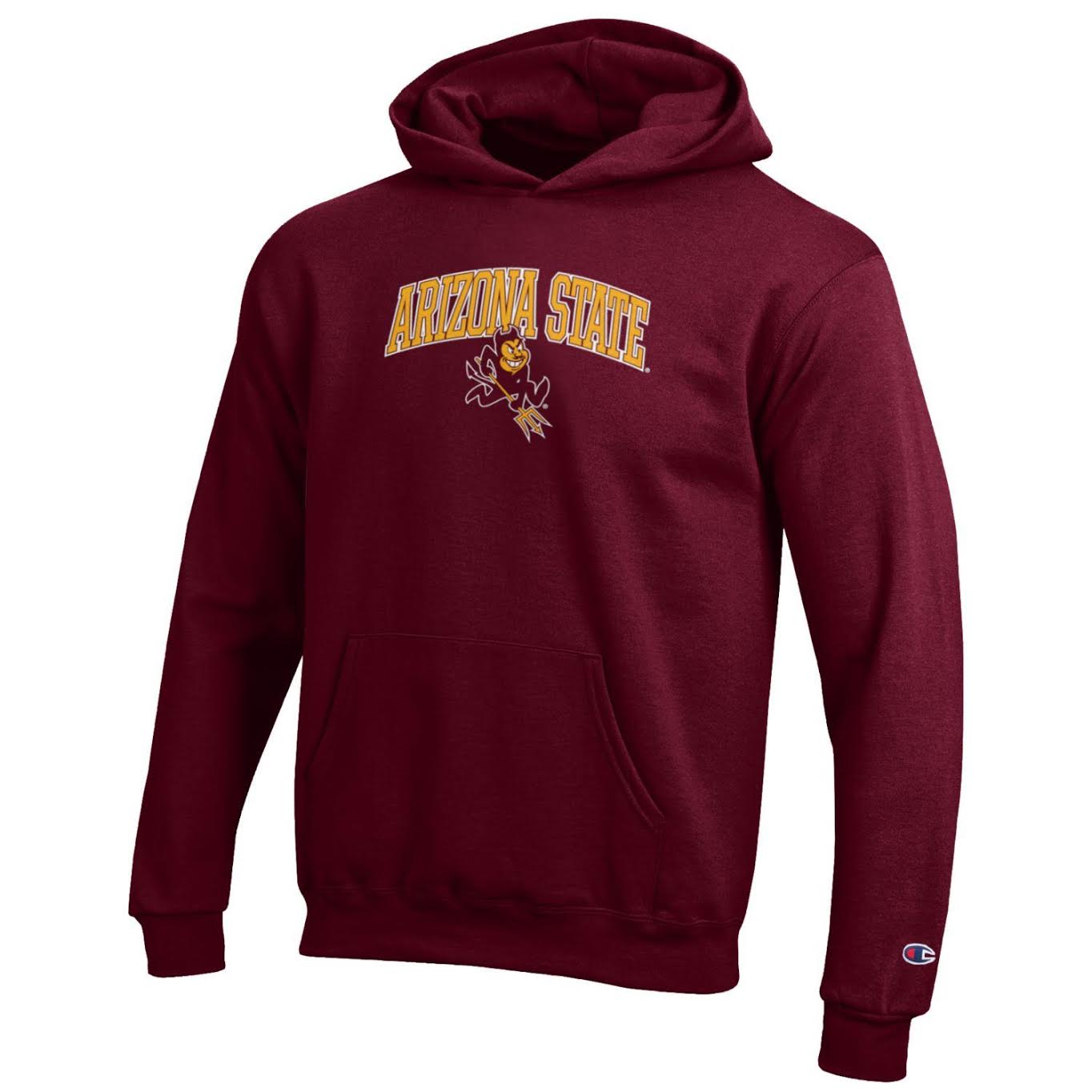 ASU Big Arch Logo Youth CP Hoody MRN