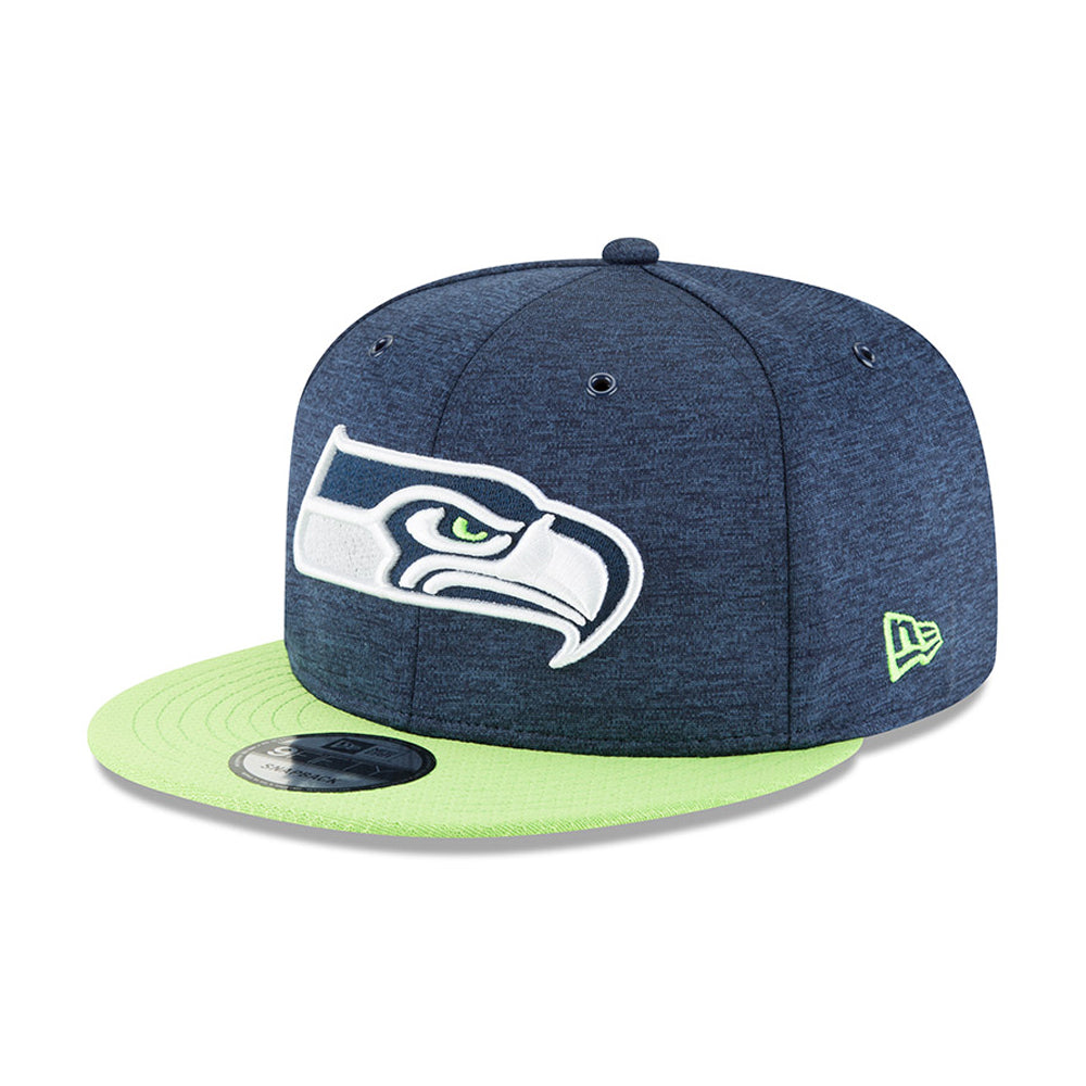 New Era Seattle Seahawks New Era Heather Action Fitted 5950 Heather Blue/  Heather Green