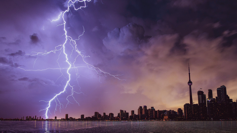 Toronto Storm Clouds and Lightning