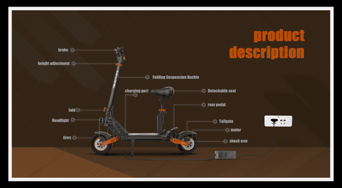 Kugoo KuKirin G2 MAX Electric Scooter 1000W Max Speed 25 km/h – INTHEZONE