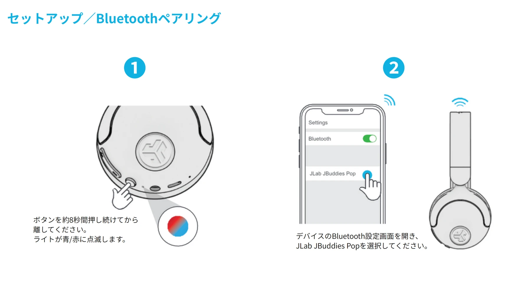 セットアップ／Bluetoothペアリング