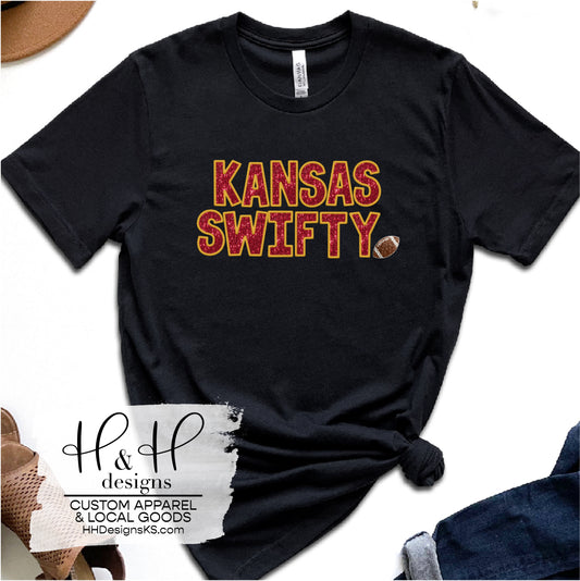 Chiefs Era Football Comfort Colors Tee, Swiftie, Kansas City, Football | Refinery Number One, Inc | Graphic Apparel |  Boutiques