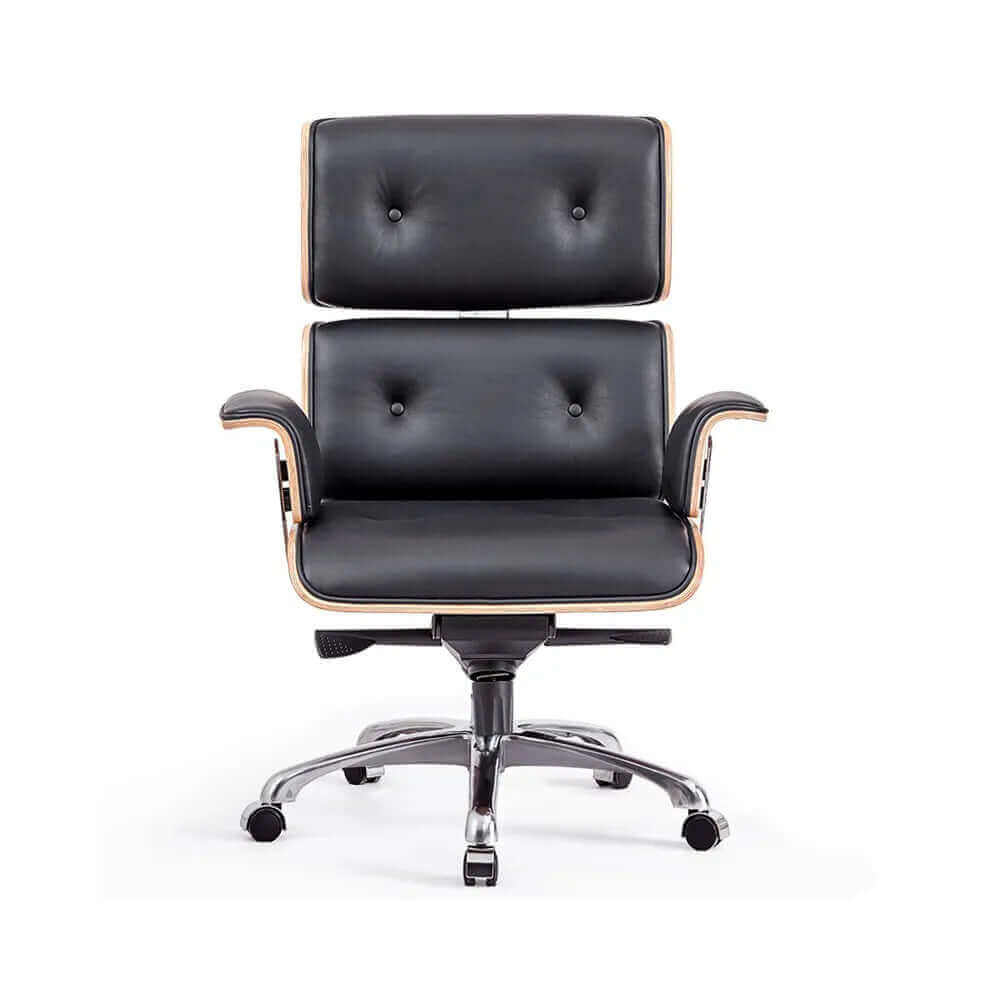 modern black swivel chair