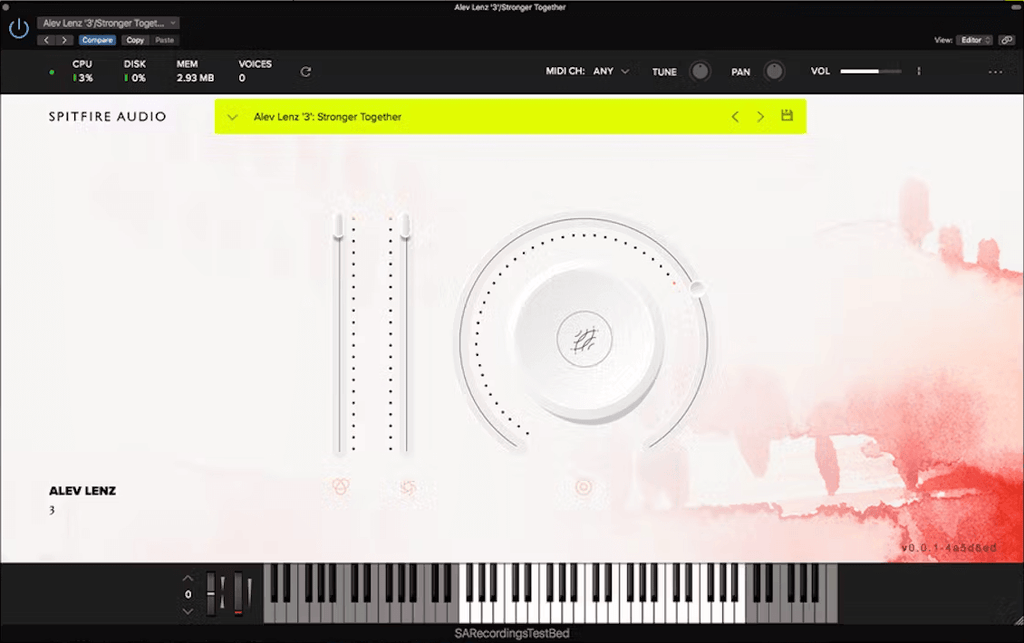 Alev Lenz - 3 Spitfire Audio plugin