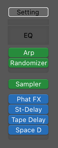 Effect chain in Logic Pro