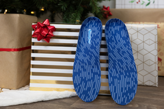 blue orthotic insoles among Christmas gifts