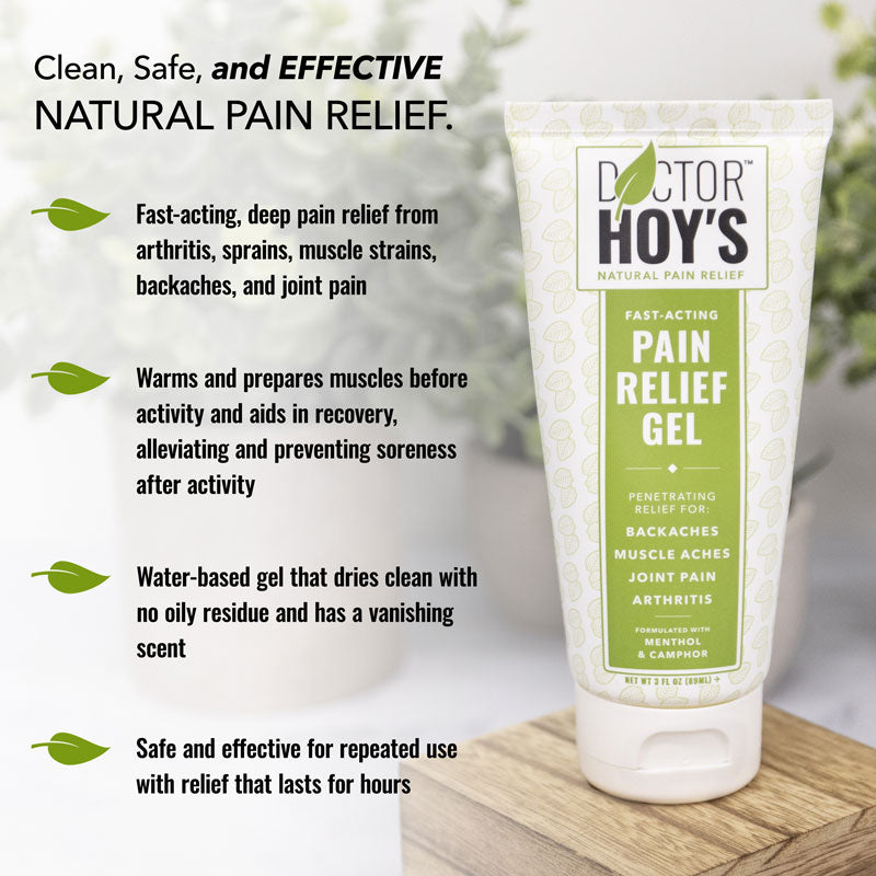 Clean, safe, and effective natural pain relief. Fast-acting, deep pain relief from arthritis, sprains, muscle strains, backaches, and joint pain