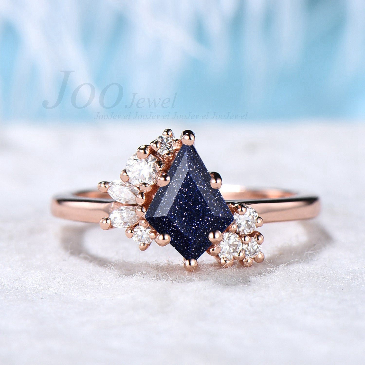 Blue on sale goldstone ring