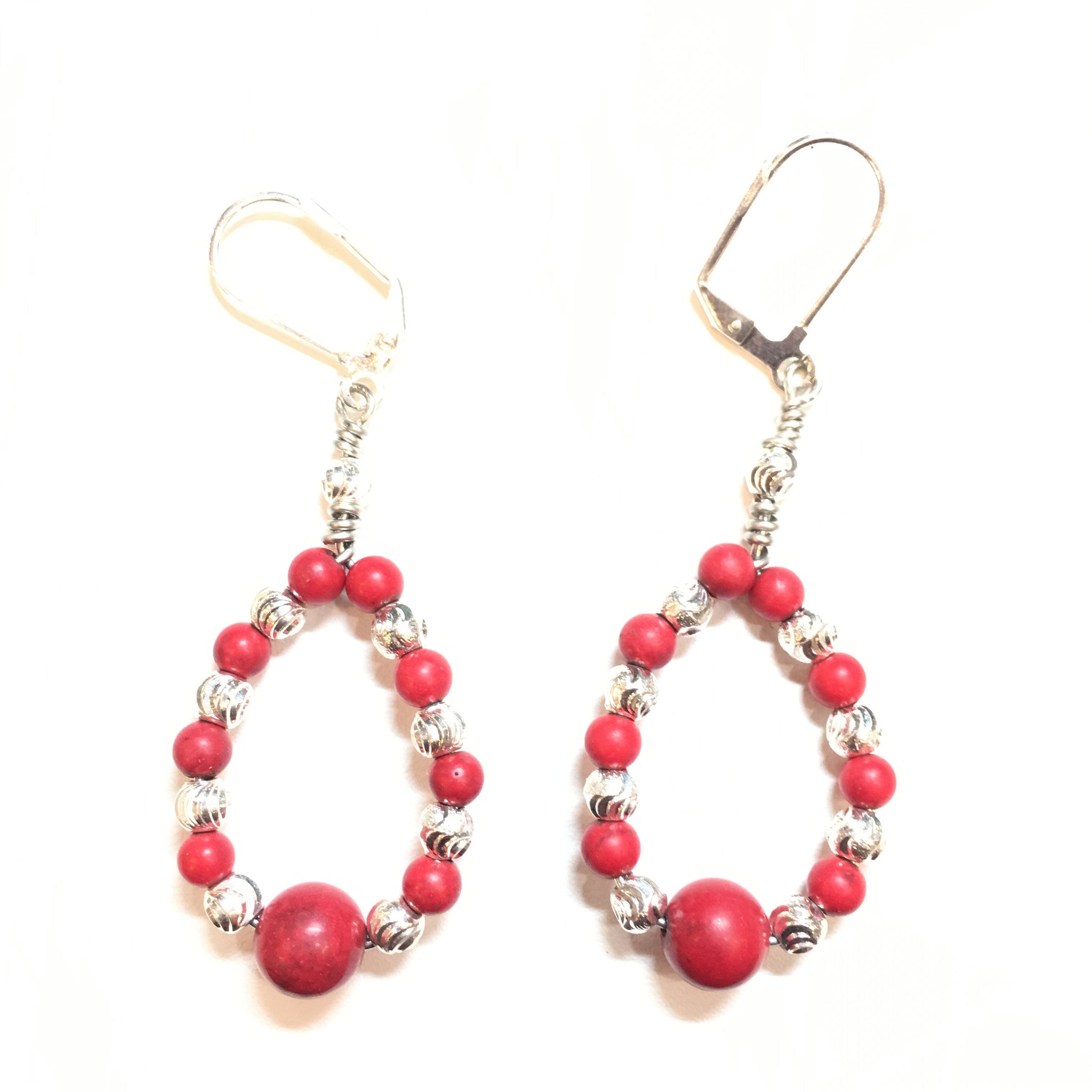 real coral earrings