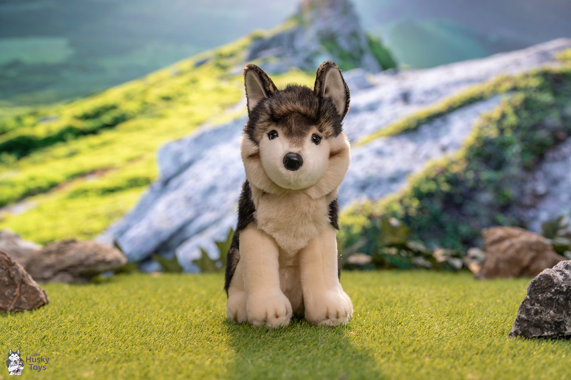 Douglas Cuddle Toys Ashes Wolf – Little Husky Toys