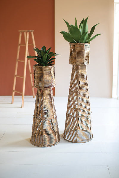 Organic Ceramic Planters Set of 2