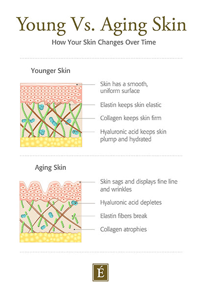young vs. aging skin