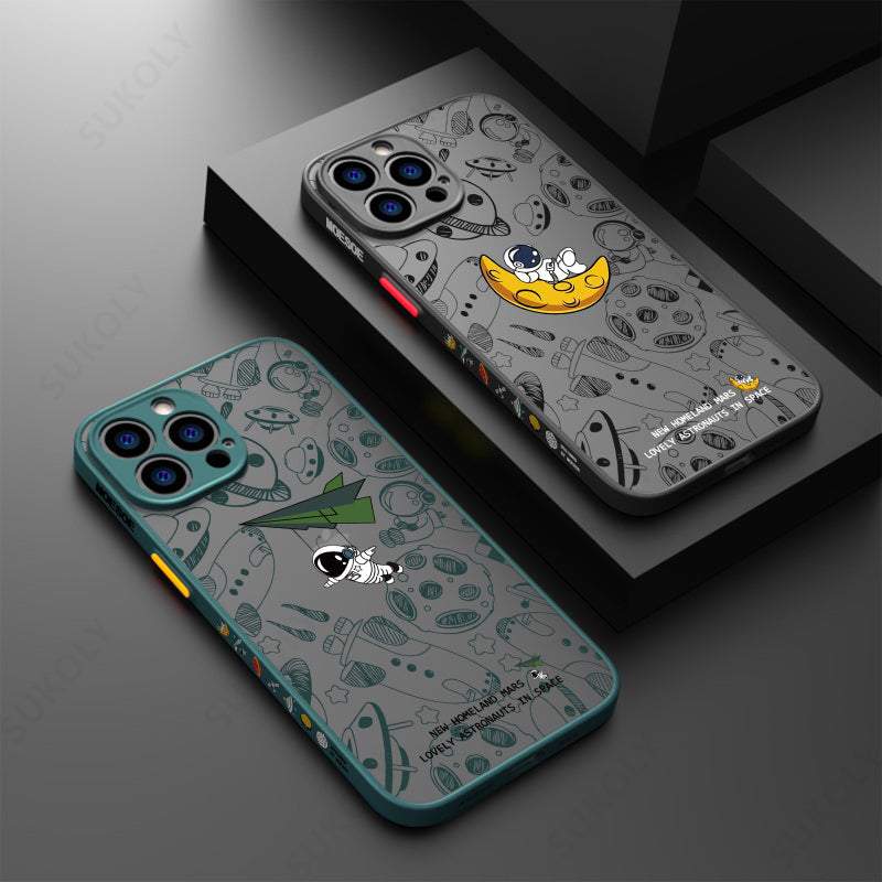 Astronaut Matte Phone Case For iPhone