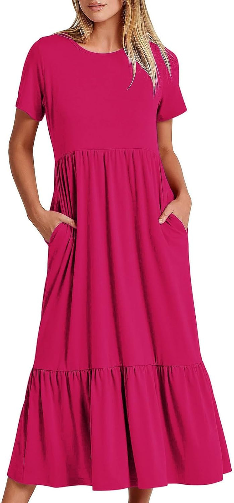 Strapless Flowy Maxi Dress: Perfect for Summer Vacations! - Image 41