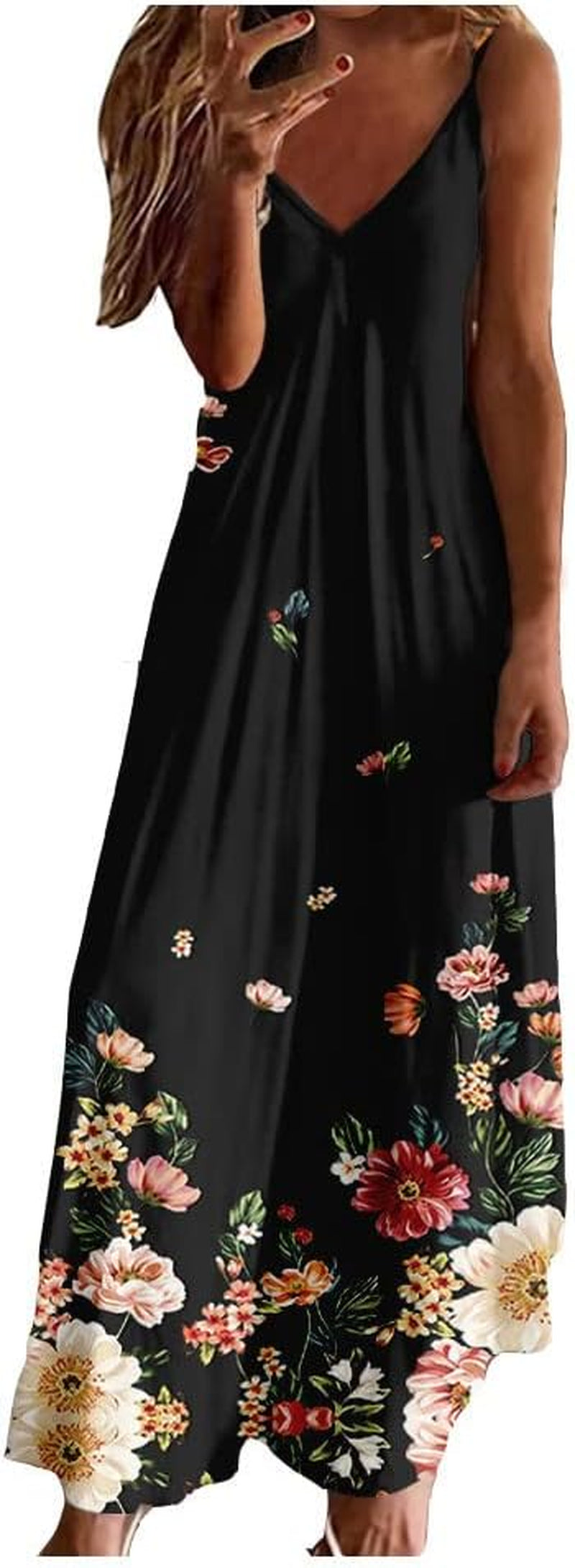 Women's Elegant Spaghetti Strap Long Dress - Plus Size Summer Beachwear - Image 16