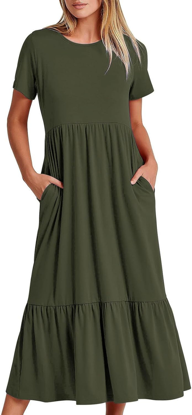 Strapless Flowy Maxi Dress: Perfect for Summer Vacations! - Image 37