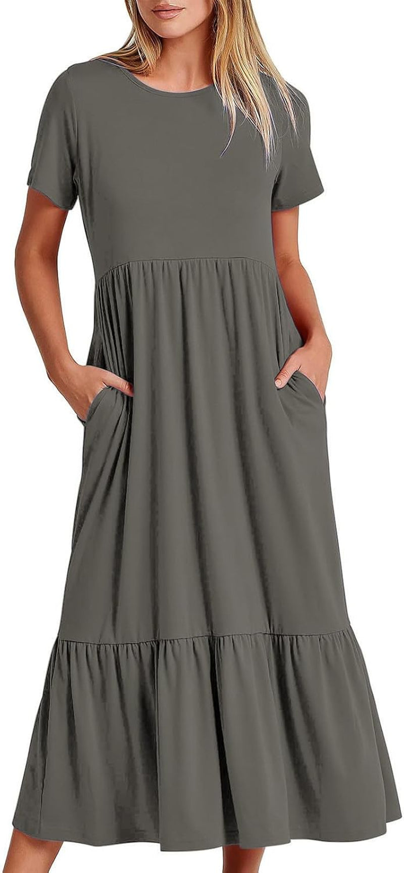 Strapless Flowy Maxi Dress: Perfect for Summer Vacations! - Image 17