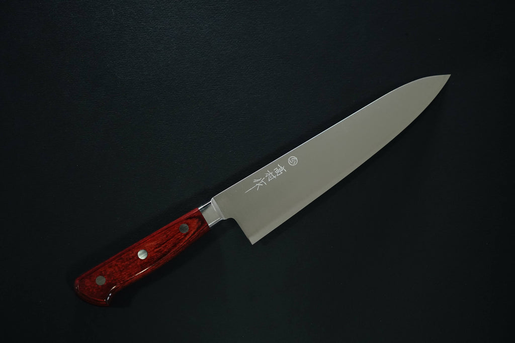 Slika jednog od najboljih japanskih noževa : Japanski Gyuto nož u zapadnom stilu