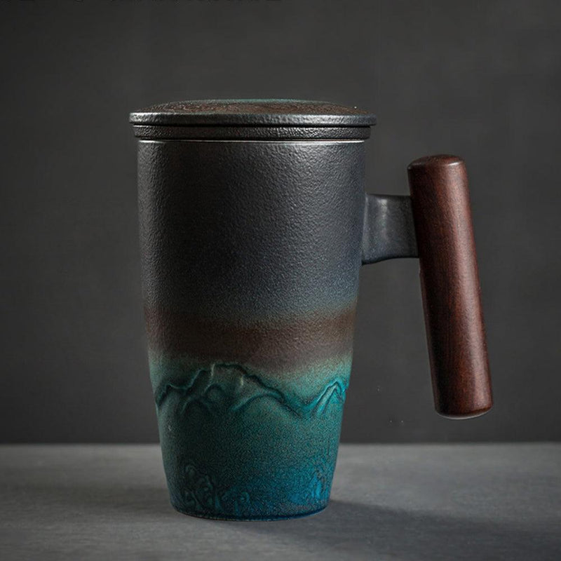 The Nepal Coffee & Tea Mug (Strainer & Lid Included) - Eunaliving