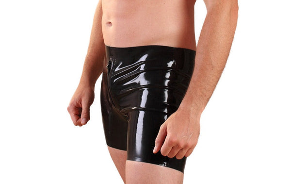 Latex Body Set Black Latex Shorts Latex Top – ANOESES