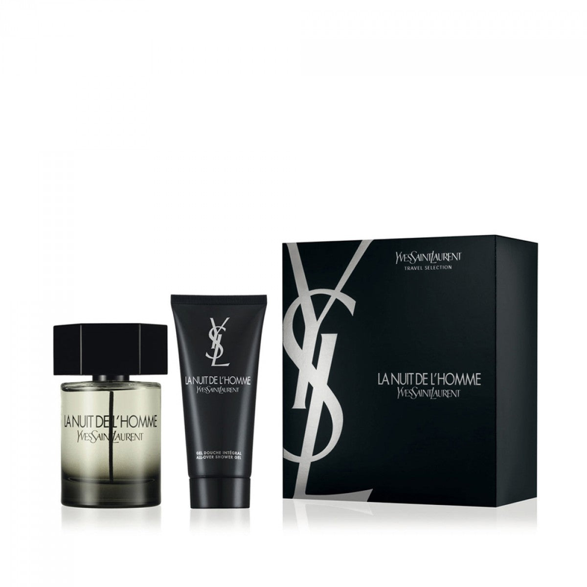 Photos - Other Cosmetics Yves Saint Laurent La Nuit de L'Homme Gift Set 100ml EDT - 50ml Shower Gel 