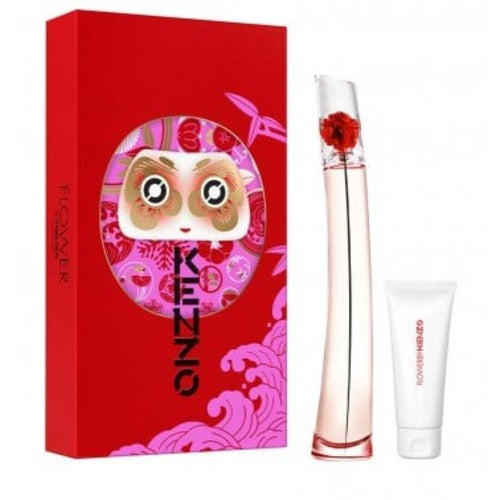 Photos - Other Cosmetics Kenzo Flower by  L'Absolue Gift Set 100ml EDP - 75ml Body Lotion - Pe 