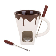 Chocolate Fondue Mug with Two Forks