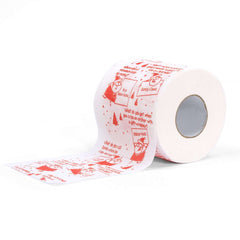 Christmas joke printed toilet roll