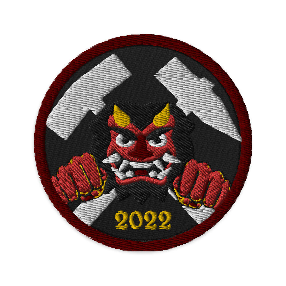 Devil Crossed Hammers 2022 Embroidered Patch